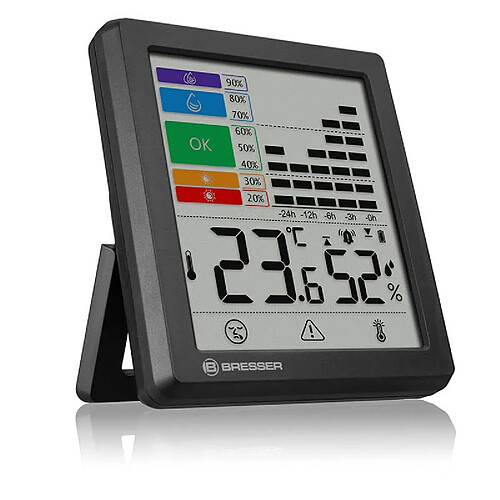 BRESSER Thermo-Hygromètre avec alarmes pour moisissure - 7007420