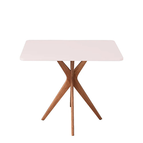 Ragaba Table de cuisine rectangulaire - Rose poudré