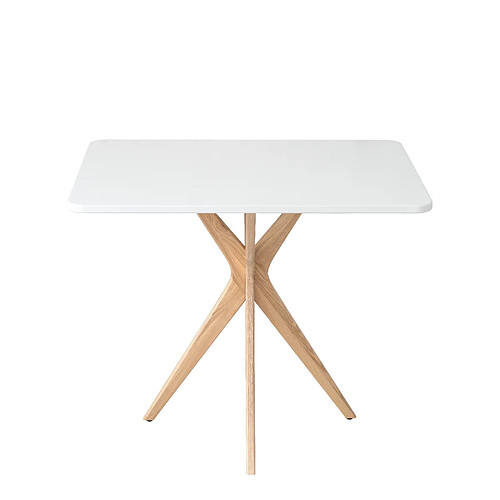 Ragaba Table de cuisine rectangulaire - Blanc