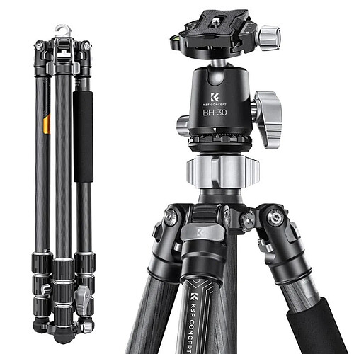 K&F Concept K&F Trepied carbone + rotule BH-30