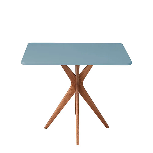 Ragaba Table de cuisine rectangulaire - Bleu tendre