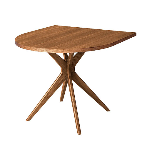 Ragaba Table à manger demi-ovale - Chêne