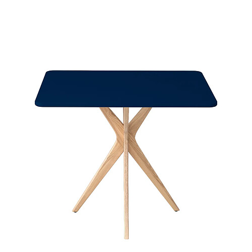 Ragaba Table de cuisine rectangulaire - Bleu marine