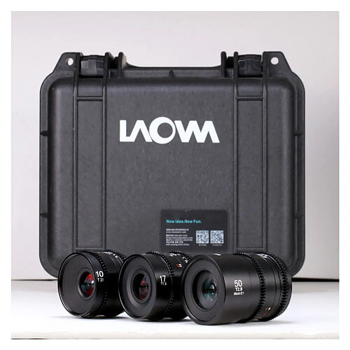 LAOWA MFT Ciné Kit 10mm + 17mm + 50mm macro