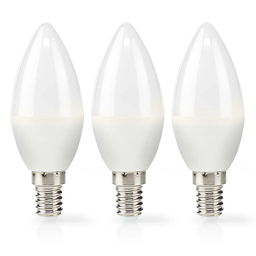 Nedis lot de 3 ampoules LED bougie E14