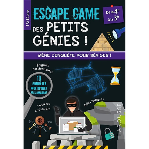 Escape game des petits génies !, de la 4e à la 3e, 13-14 ans