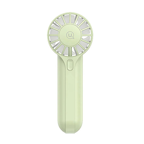 Usams Mini Ventilateur de Poche Portable 3 Vitesses Compact Rechargeable 1200mAh Vert