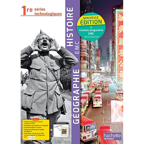 Histoire géographie EMC, 1re séries technologiques : nouveau programme EMC, BO du 13 juin 2024