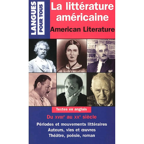 La littérature américaine. American literature · Occasion