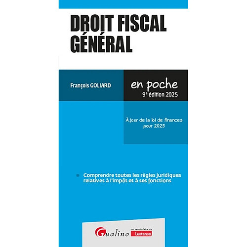 Droit fiscal général 2025