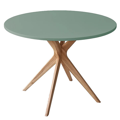 Ragaba Table à manger ronde - Vert sauge