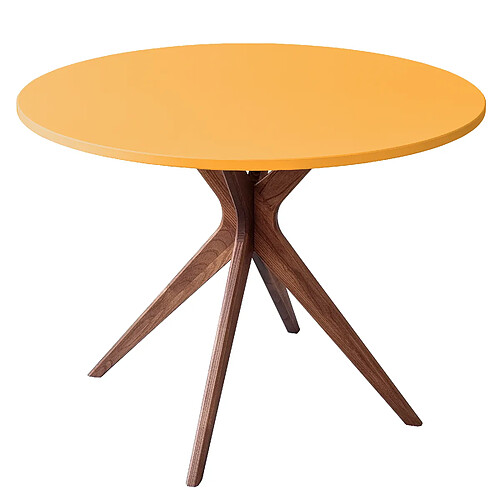 Ragaba Table à manger ronde - Genêt jaune