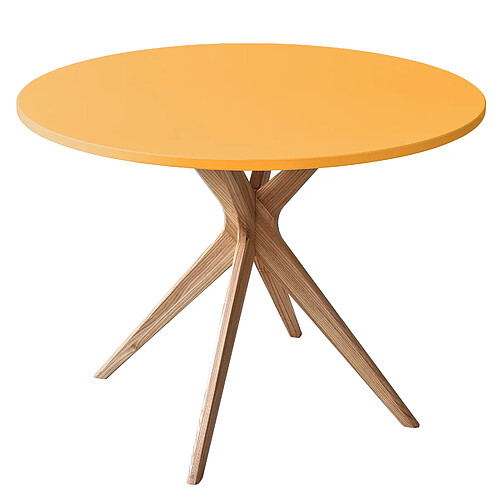 Ragaba Table à manger ronde - Genêt jaune