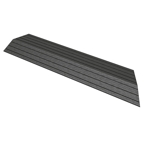 ML-Design Bordure de finition pour dalles de sol WPC clipsable coin droit anthracite
