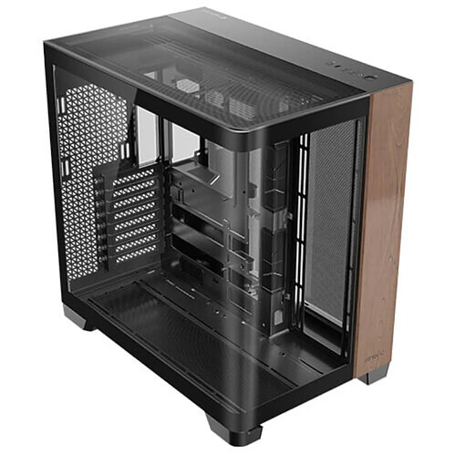 Boîtier ATX semi-tour Antec C8 Curve Wood Noir Transparent Bois