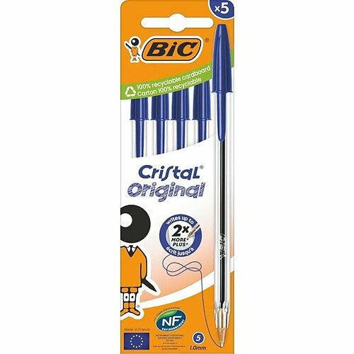 Ensemble de Stylos Bic Bic Cristal Original 516344 Bleu