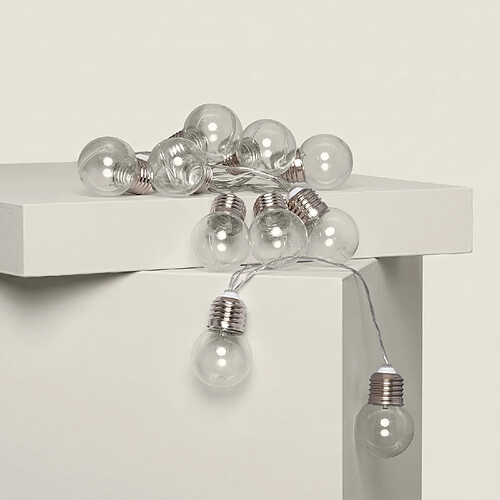 Ledkia Guirlande lumineuse solaire – Transparent