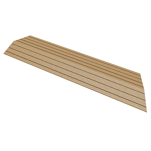 ML-Design Bordure de finition pour dalles carreaux de sol WPC clipsable coin droit teck