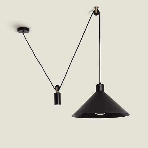 Ledkia Suspension Métal Aleya Noir