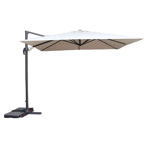 Hesperide Parasol déporté carré CAYO - L. 300 x l. 300 cm - Blé