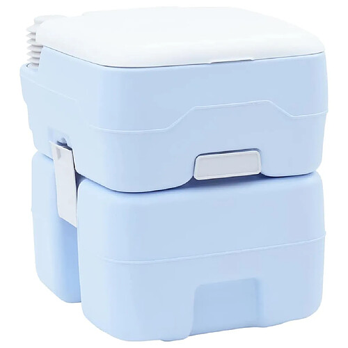 VIDAXL Lampe de Toilette Portable 20L - Bleue/Blanche