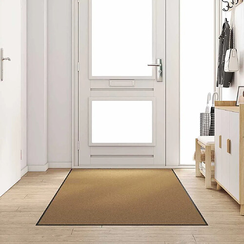 vidaXL Paillasson - Crème Noir 300x120 cm