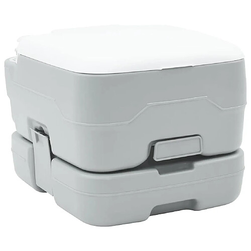 VIDAXL Toilette Camping Portable - Grise 10L | 10L