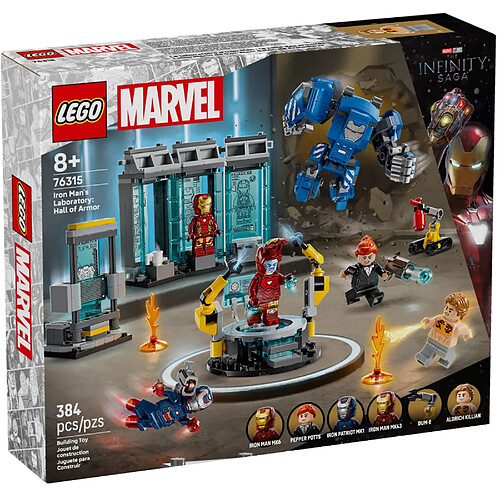 LEGO Marvel - Le laboratoire d'Iron Man : la salle des armures - 76315