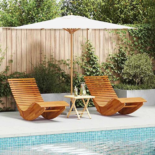 Chaise longue VidaXL - Marron