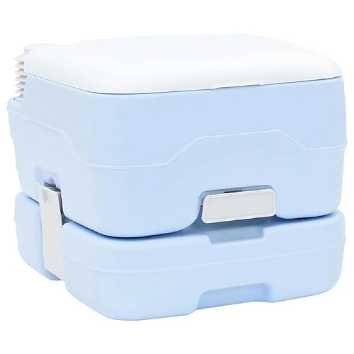 VIDAXL Toilette Portable 10L - Bleue/Blanche