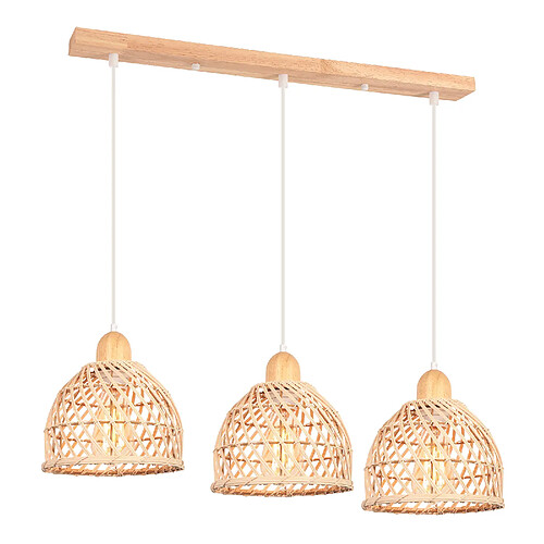 Stoex Suspension Lustre En Bambou - Vintage