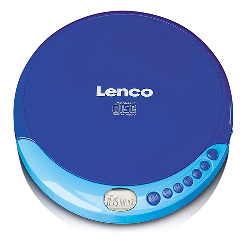 Lenco lecteur CD portable - Bleu