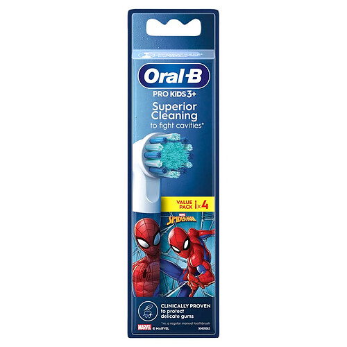 Oral-b Brossettes Pro Kids pour brosse électrique - Pack de 4