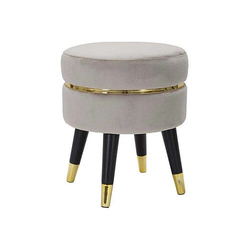 Mauro ferretti Pouf rond design - Gris