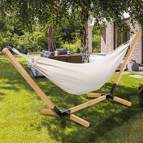 Idmarket Hamac support bois écrue