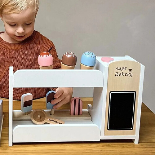 Mamabrum Marchande en bois enfant - Beige