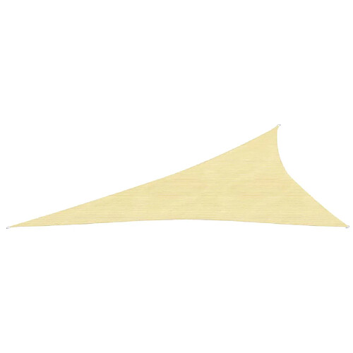 Helloshop26 Voile d'ombrage 160 g/m²beige 4 x 5 x 6,8 m PEHD 02_0009443