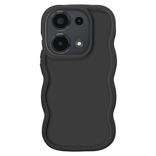 Avizar Coque pour Xiaomi Redmi Note 13 Pro et Poco M6 Pro Silicone Antichoc Noir