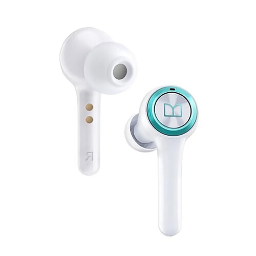 Monster Écouteurs sans Fil Bluetooth 5.0 Clarity 102 Airlinks avec Basses Profondes Blanc