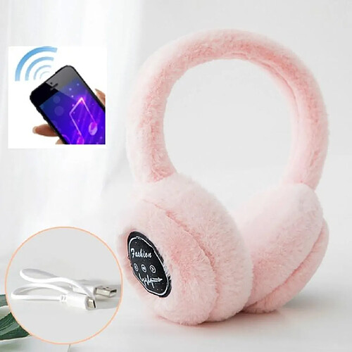 Yonis Casque Bluetooth Oreillettes Hiver Chaudes - Blanc