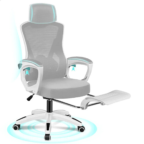 ALFORDSON Maille Chaise de Bureau Exécutif Ordinateur Tissu Course Siège Travail