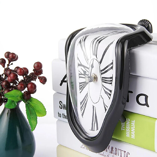 Yonis Horloge murale Salvador Dali - Noir