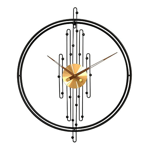 Yonis Horloge murale quartz - Noir