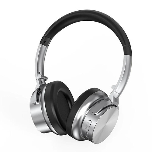 Yonis Casque Bluetooth ANC Confort Pliable Retro - Noir