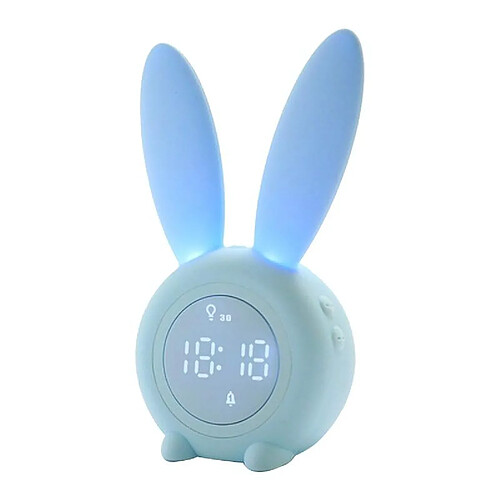 Yonis Horloge Réveil Lapin Rose Silicone USB