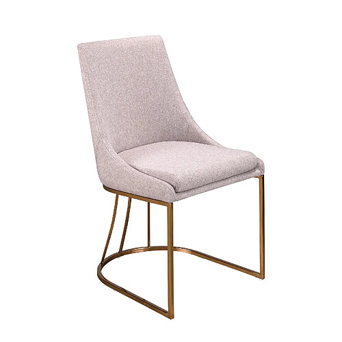 Angel Cerda Chaise en tissu gris