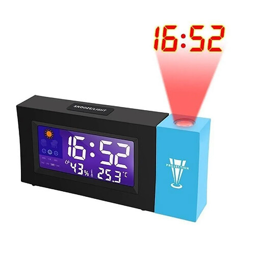 Yonis Horloge Météo À Écran Couleur Avec Projection