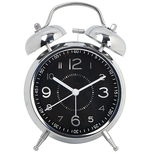 Yonis Horloge quartz ronde - Noir