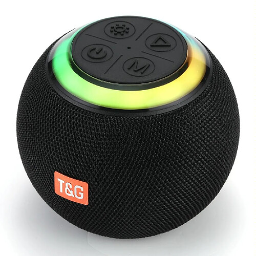 Yonis Enceinte Bluetooth Portable LED Atmosphère - Noir