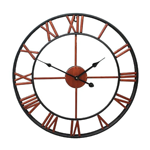 Yonis Horloge Murale Ronde Rétro Bronze 60cm